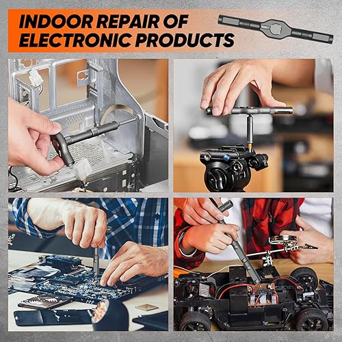 Miniatura 2 de Saker Juego de destornilladores magnéticos 42 en 1, juego de destornilladores de trinquete de combinación sin múltiples puntas, kit de herramientas