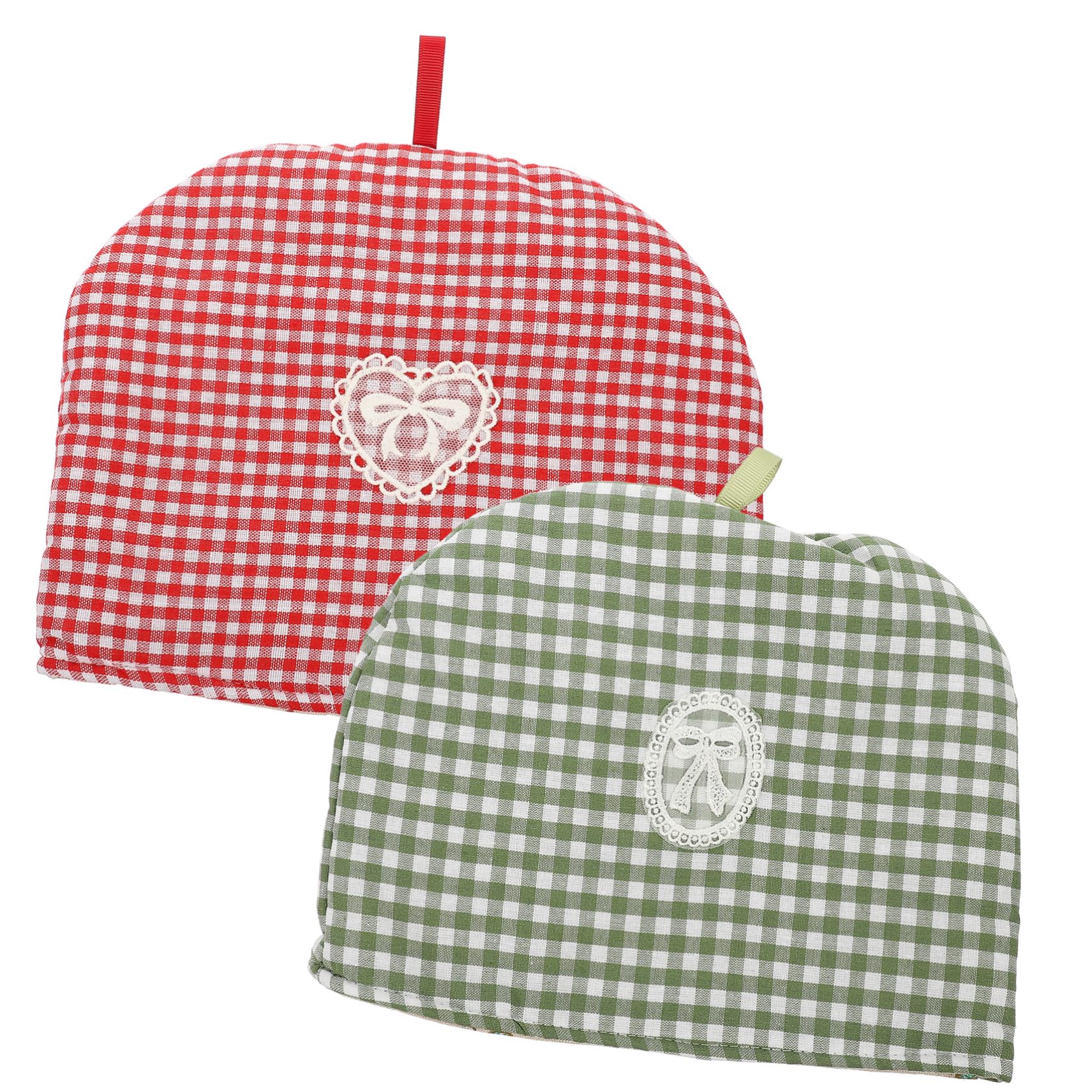 RORPOIR 2pcs Insulated Teapot Cover Washable Decorative Tea Cozy for Kettle Warmer and Keeps Tea Hot Fits Teapots for