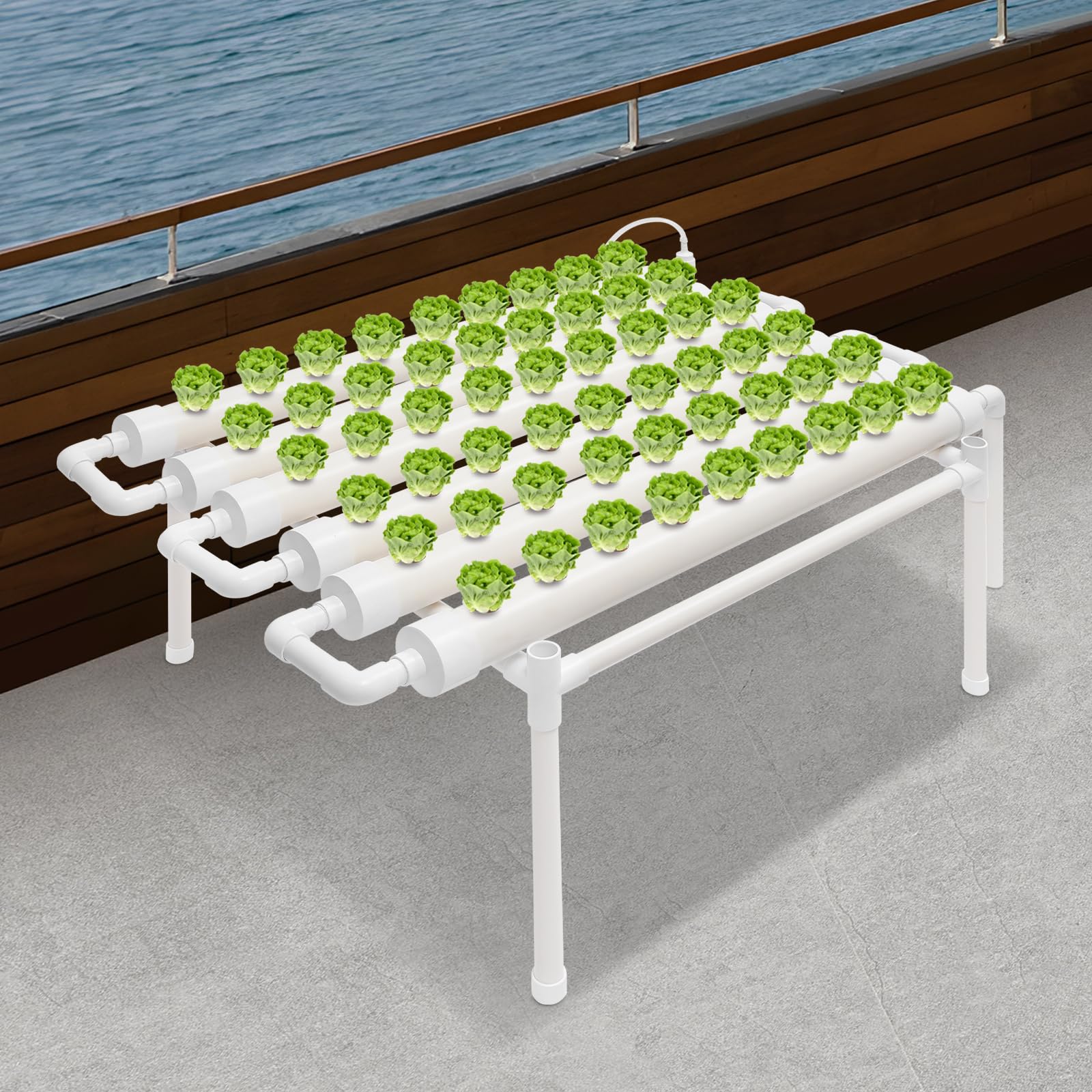 Kit de cultivo hidropónico Site, Sistema Hidropónico de 54 Ubicaciones, Sistema de Cultivo Hidropónico Con Bomba de Agua, Sistemas de Cultivo Sin Tierra para Plantas Jardín