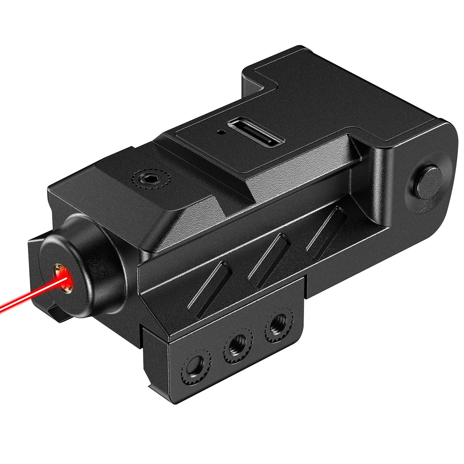Mira Láser Táctica Rojo 20mm Picatinny/Weaver para Pistolas Rifles Airsoft
