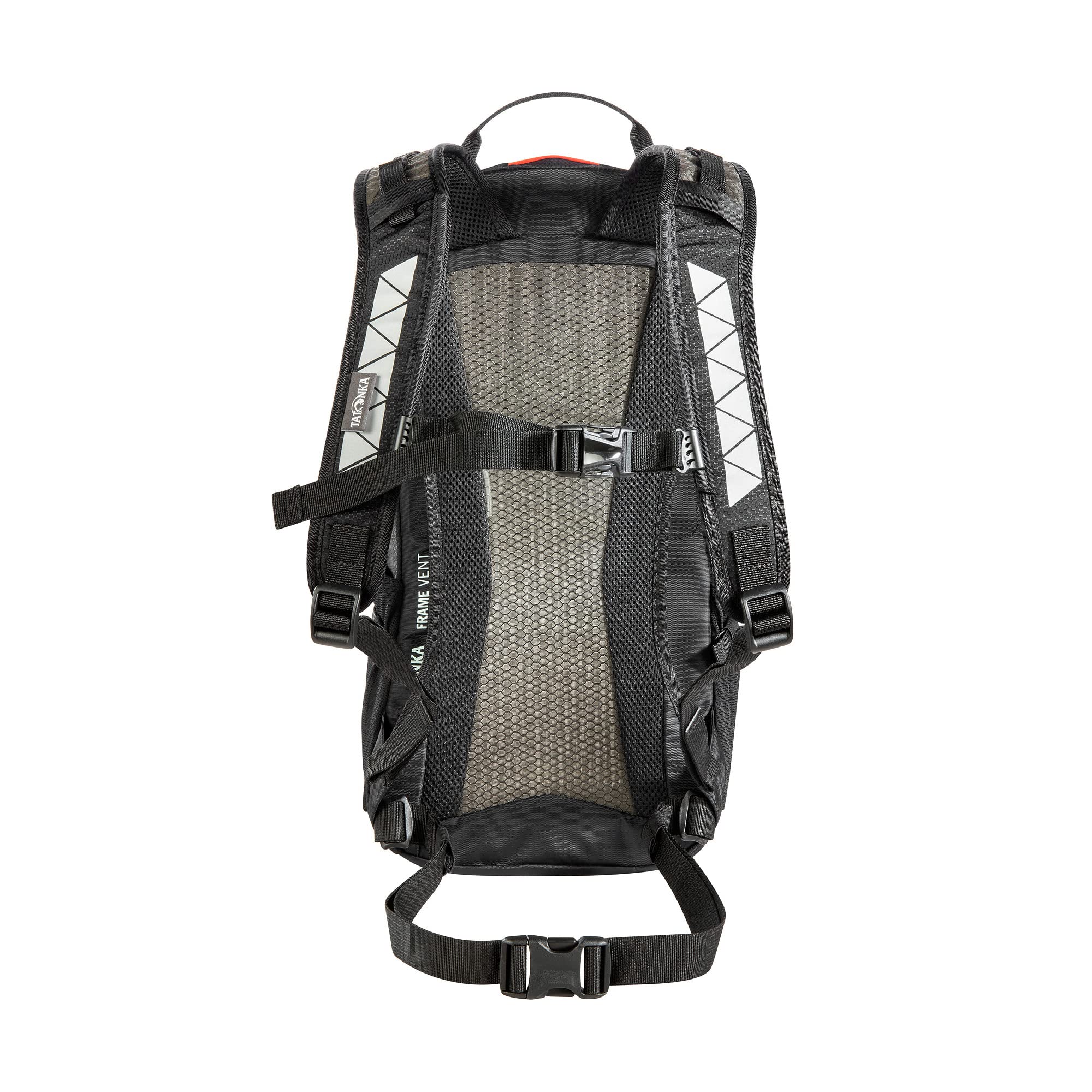Tatonka Fahrradrucksack Bike Backpack MTB 14l - Kleiner und leichter Rucksack mit Rückenbelüftung, Regenschutz und Helmfach - 14 Liter Volumen
