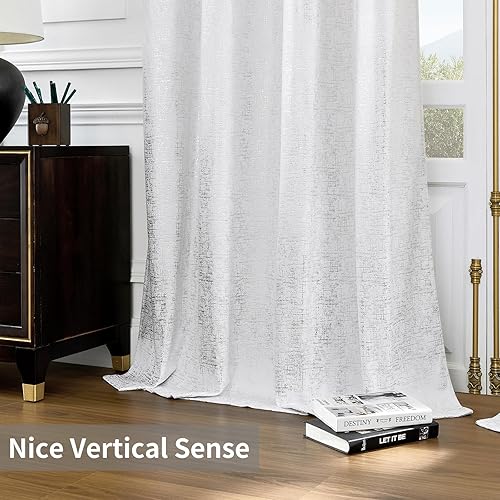 Miniatura 6 de Cortinas opacas de 108 pulgadas de largo, juego de 2 paneles de cortinas de terciopelo para dormitorio, sala de estar, tratamiento de oscurecimiento