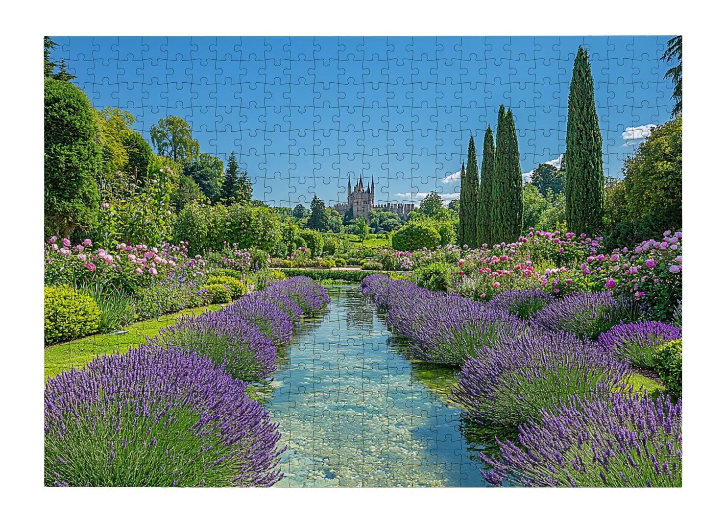 Puzzle 1500 Pezzi, Puzzle Lavanda per Adulti, 87x57cm, Compact Box -4756
