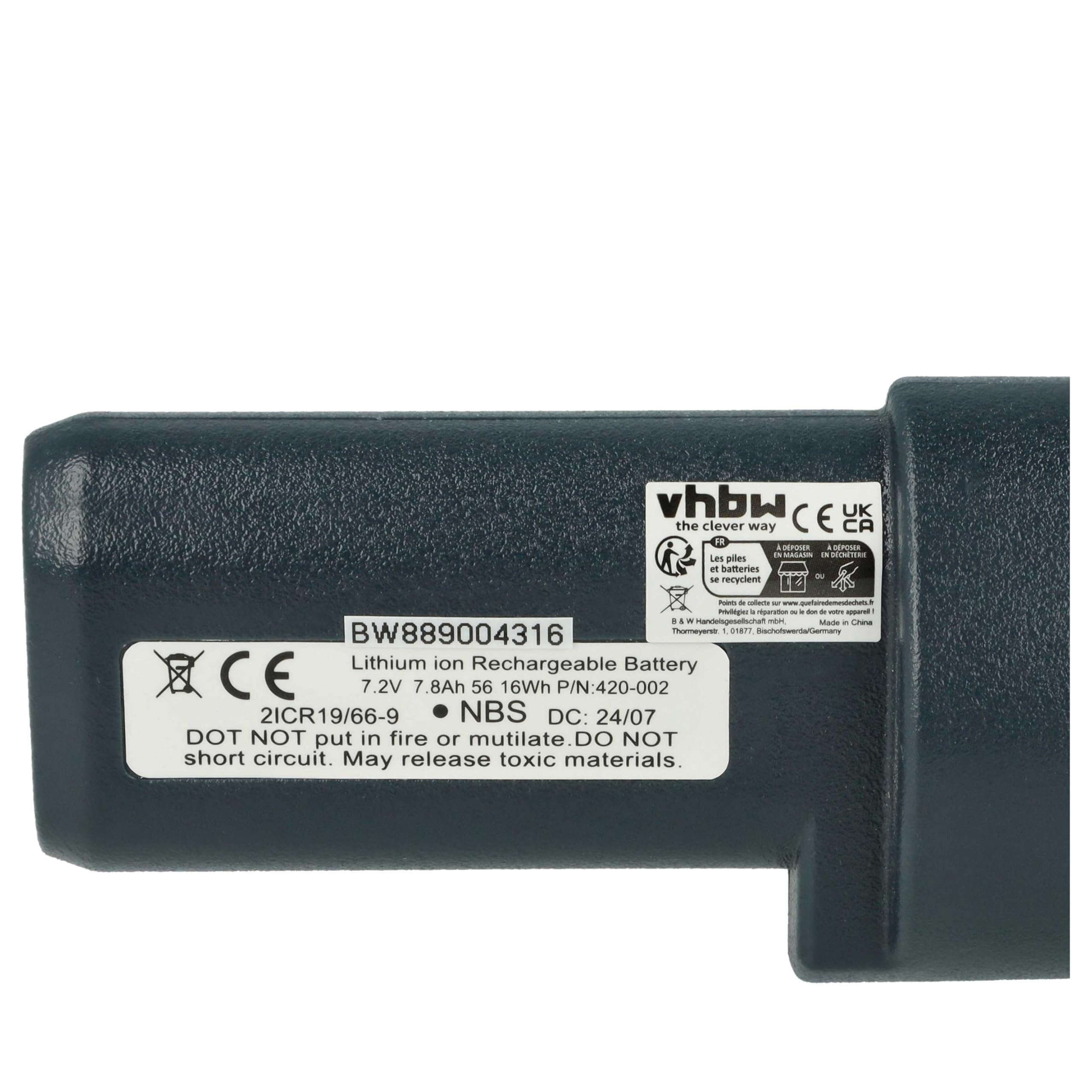 vhbw batteria sostituisce Niton 420-002 per dispositivo di misurazione (7,8Ah, 7,2V, Li-Ion)