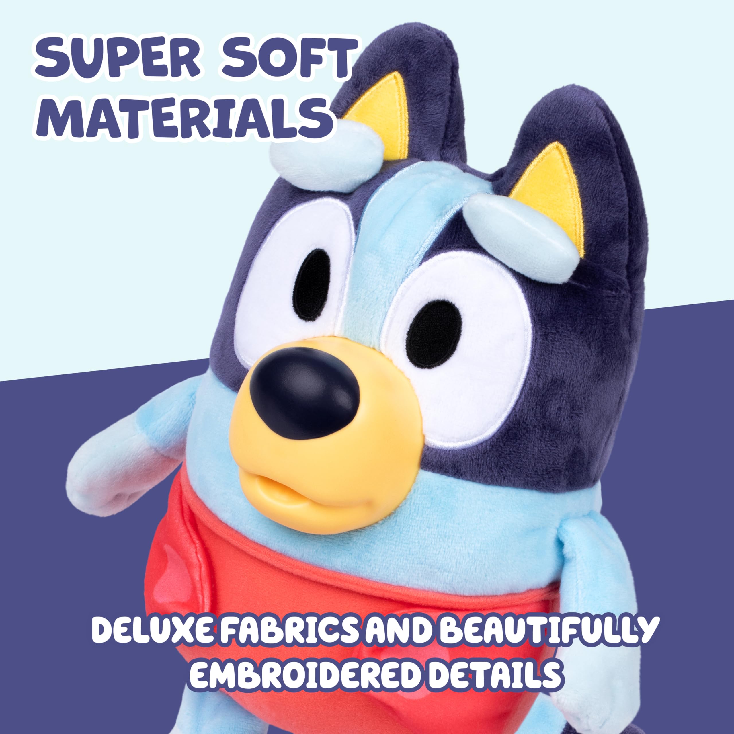 BlueY Bébé Câlins et Soins, Prends Soin, nourris et câline. Peluche électronique de 28 cm avec 10 Sons de bébé, 2 Accessoires et Une Couche Amovible