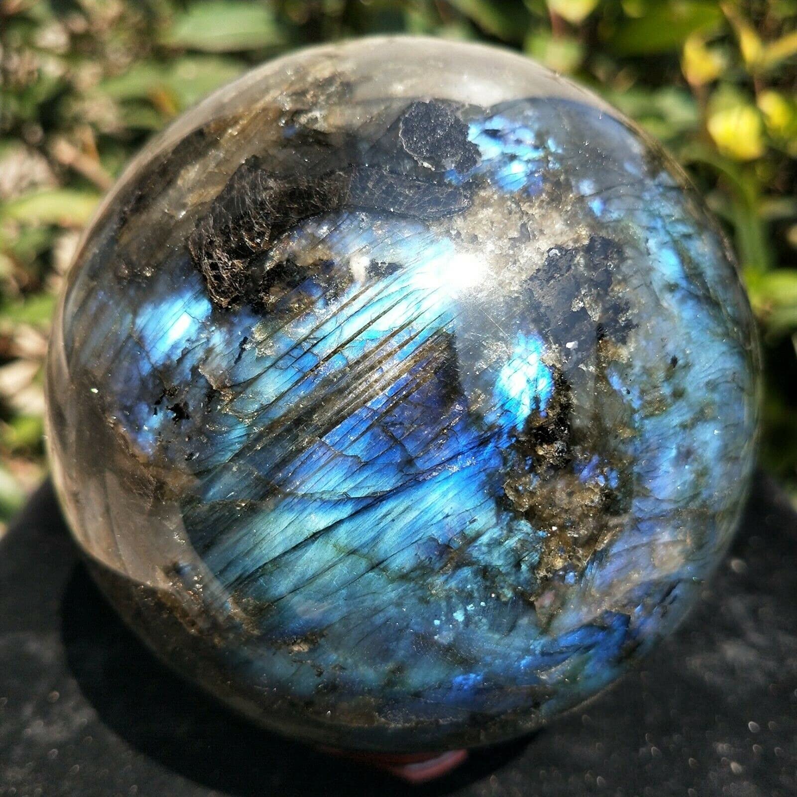 bayline Carteles de Piedra de Piedra Natural Roca Cristal DE Cristal DE Cristal DE LA Bola DE Decoración para el hogar (Size : 1300-1500g)
