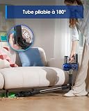 Tineco Pure One S70 Aspirateur Balai sans Fil, 200 AW d’Aspiration, 95 Min d'autonomie, Système de Nettoyage 3DSense Pro amélioré, Cellules de Poche améliorées, Lumière LED Verte à 150°, Gris - 7