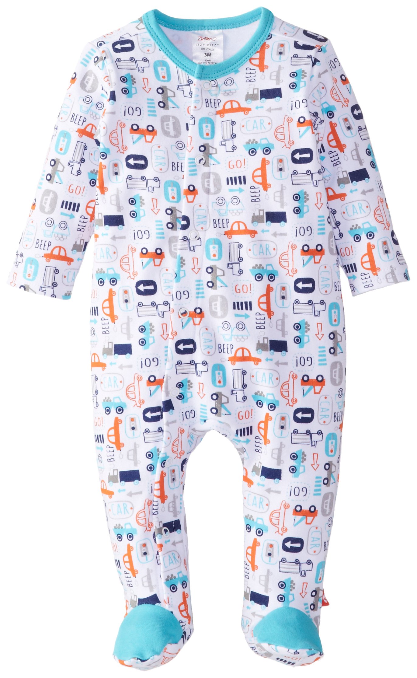 ZutanoBaby Boys' Enzos Elephants Footie