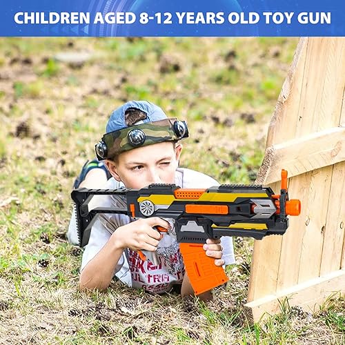 Miniatura 6 de Pistola de juguete automática, pistolas eléctricas de espuma de juguete con 40 balas, juguetes para niños de 6, 7, 8, 9 años, genial regalo de