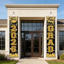 2026 Graduation Decorations, 70.9 11.8 inch Graduation Banner for Class of 2026, Hanging Graduation Porch Banner, Indoor & Outdoor Door Wall Decoration