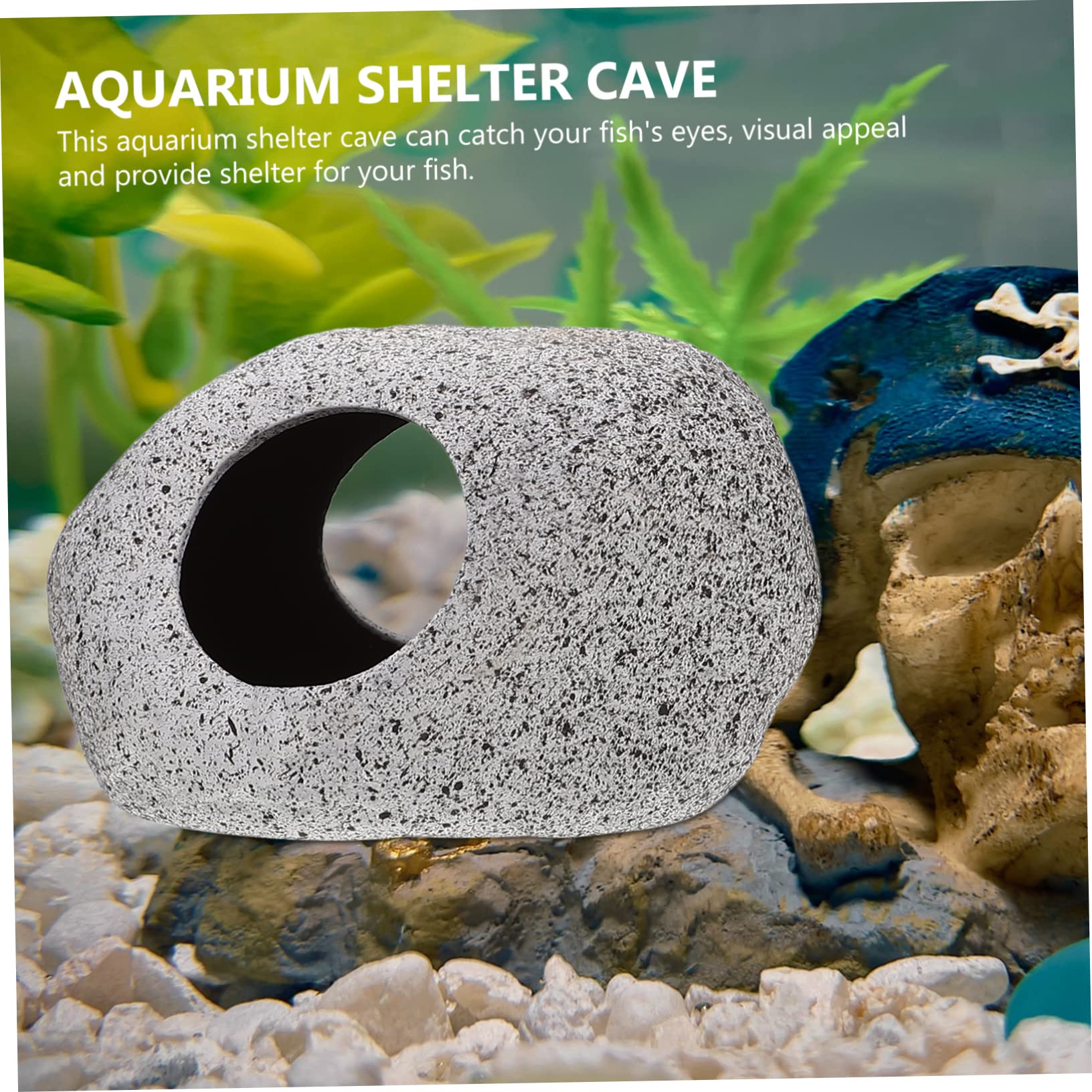 Sosoport Cachette Aquarium 2 Ensembles Pot en Argile pour Aquarium Ornements Cachettes des Grottes des Aquariums Grotte De Crevettes Délicate Bois Flotté D'aquarium Argile Violette 2 Pièces * 2