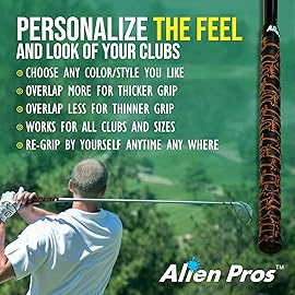 Alien Pros Golf Grip Wrapping Tapes (3-Pack) - Innovative Golf Club Grip Solution - Enjoy a Fresh New Grip Feel in Less Than 1 Minute (3-Pack, Southern Stars)