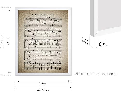 Miniatura 64 de Poster Master Póster vintage con texto en inglés «How Great Thou Art», impresión de partituras de música retro, arte de pared de himnario, regalo