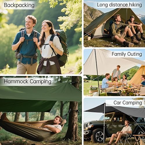 Miniatura 7 de FREE SOLDIER - Toldo impermeable portátil multifuncional para acampar al aire libre o viajes