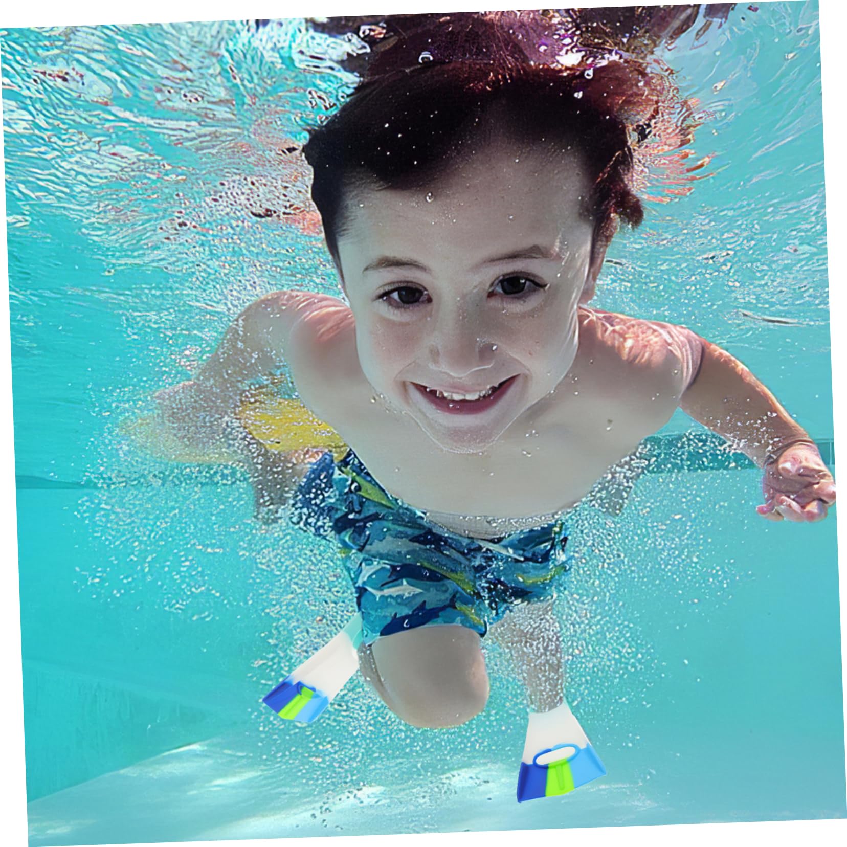 CORHAD Silicone for Kids Swimming Fins Open Toes Diving Flippers Diving Accessory