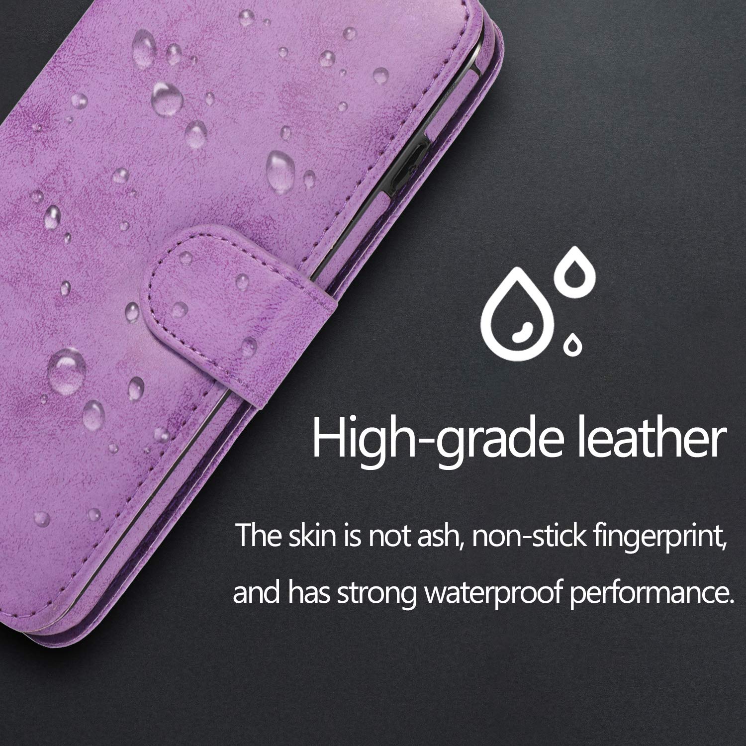 Custodia A Portafoglio Staccabile Con Magnete Per IPhone 6/6s – Pelle Sintetica Con Slot Per Carte E Cinturino Da Polso Incluso – Colore Marrone - 5