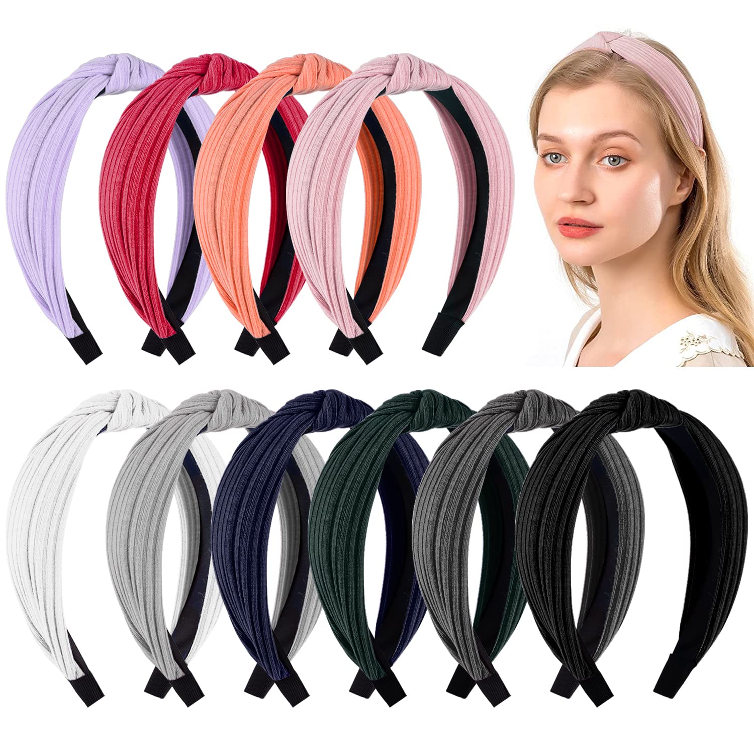 Lot of 10 women’s headbands? Amazon.com : Dilunave 10 PCS Lace Headbands for Women  main image 2