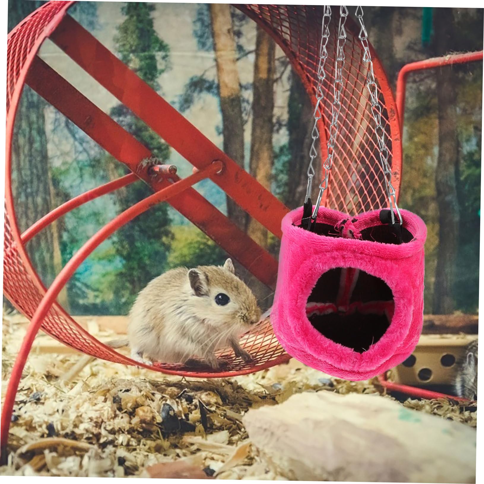 FOMIYES 3stücke Squirrel Chinchilla Guinea Pig Rat Hängematte Kuschelhöhle Aus s Farblich Sortiert Zum Wärmeschutz Für Kleintiere Im Winter