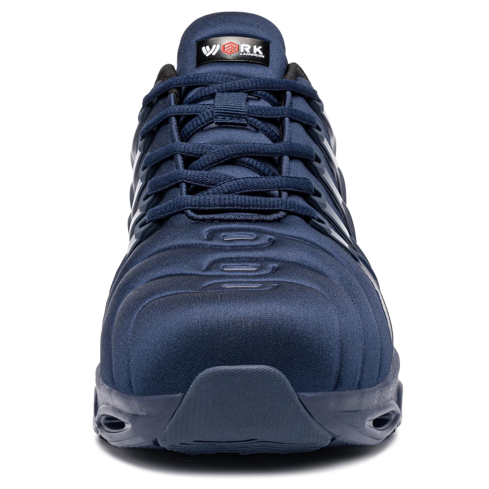 LARNMERN Scarpe Antinfortunistiche Donna Moda con Punta in Acciaio Scarpe Antinfortunistica Comodo Ammortizzazione Scarpe da Lavoro Leggere Traspiranti(Blu Navy,39EU)
