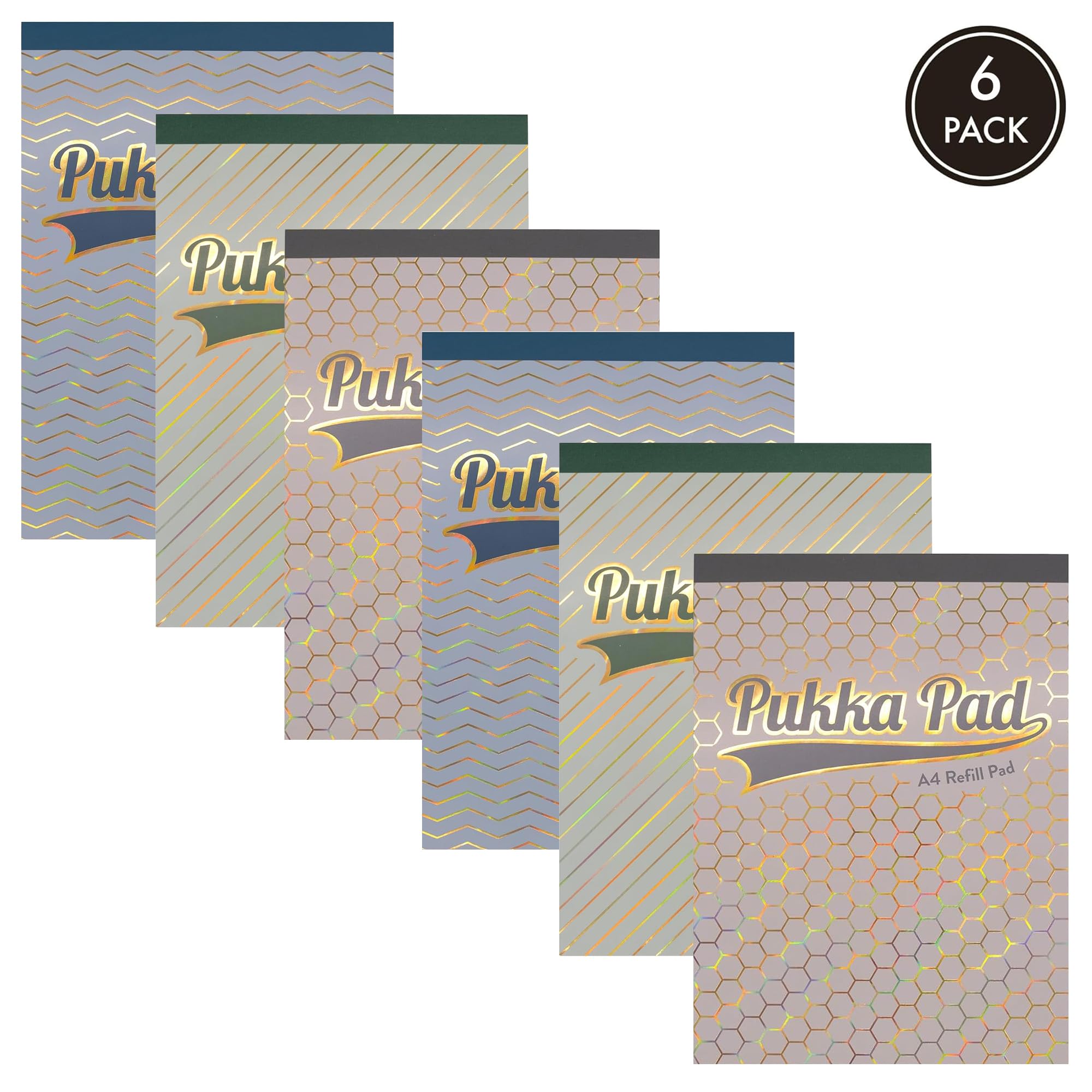 Pukka Pad Haze A4 Refill Pad - Pack Of 3 Tape Side-Bound Notebooks With