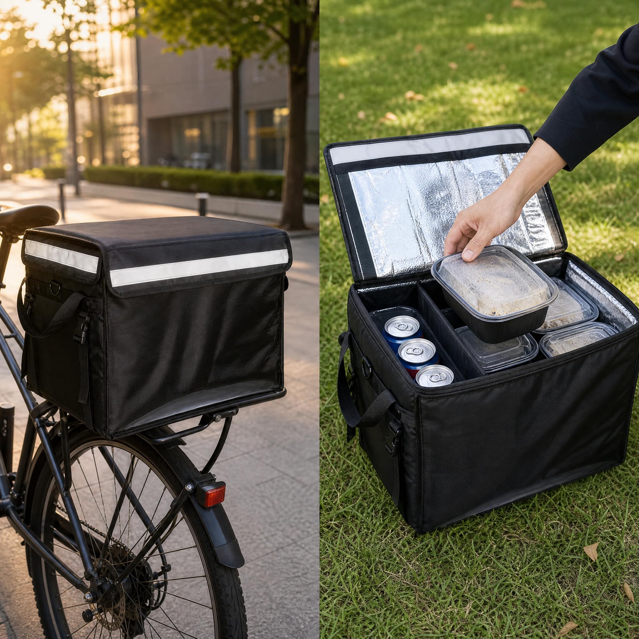 Bolsa Térmica para Reparto Aislada, 48L + divisor