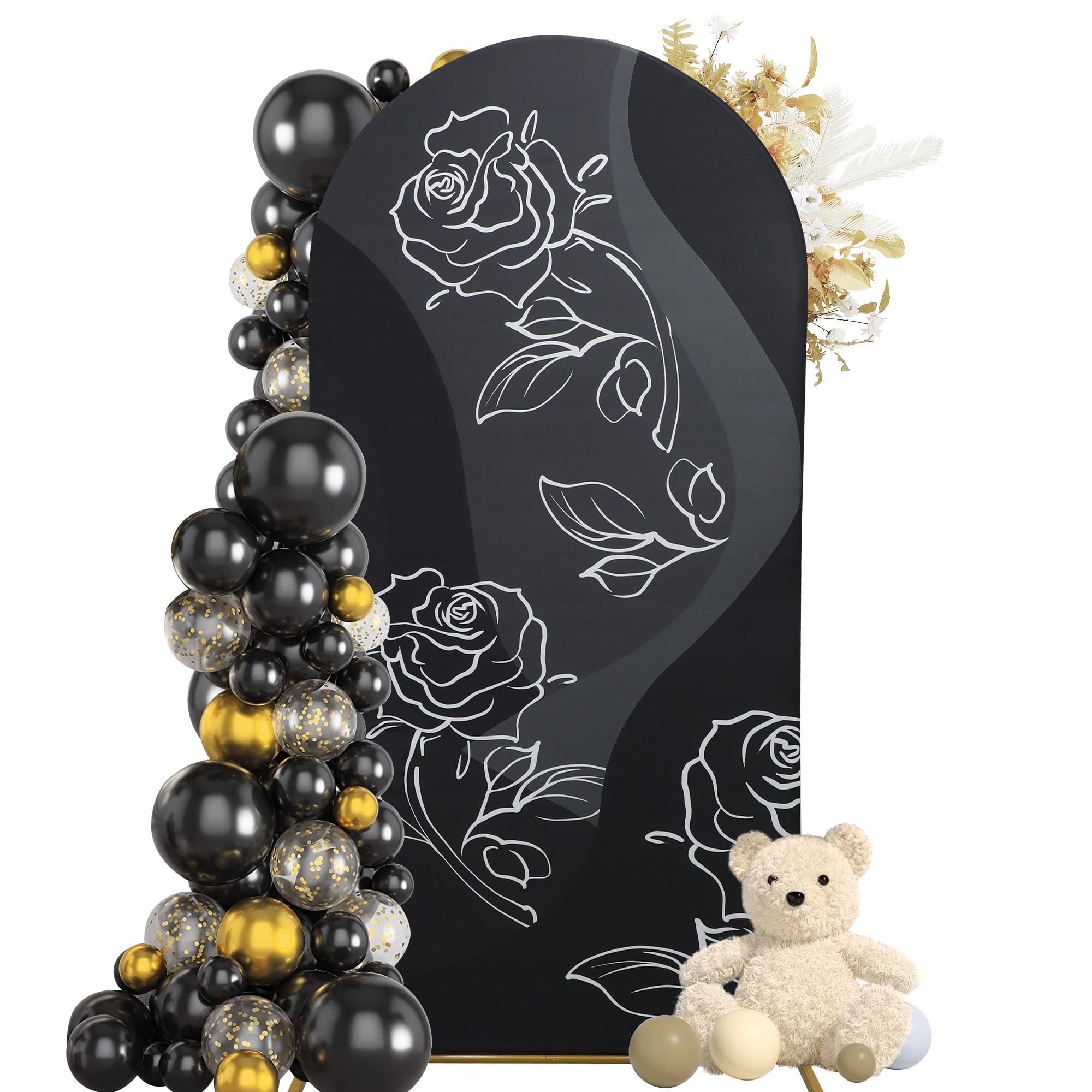 Photo 1 of ***PICK***

Wedding Arch Cover 7.2FT 6FT Arch Backdrop Cover Spandex Fitted Arch Cover for Round Top Chiara Backdrop Stand Covers for Wedding Birthday Party Baby Shower Banquet Ceremony Decoration