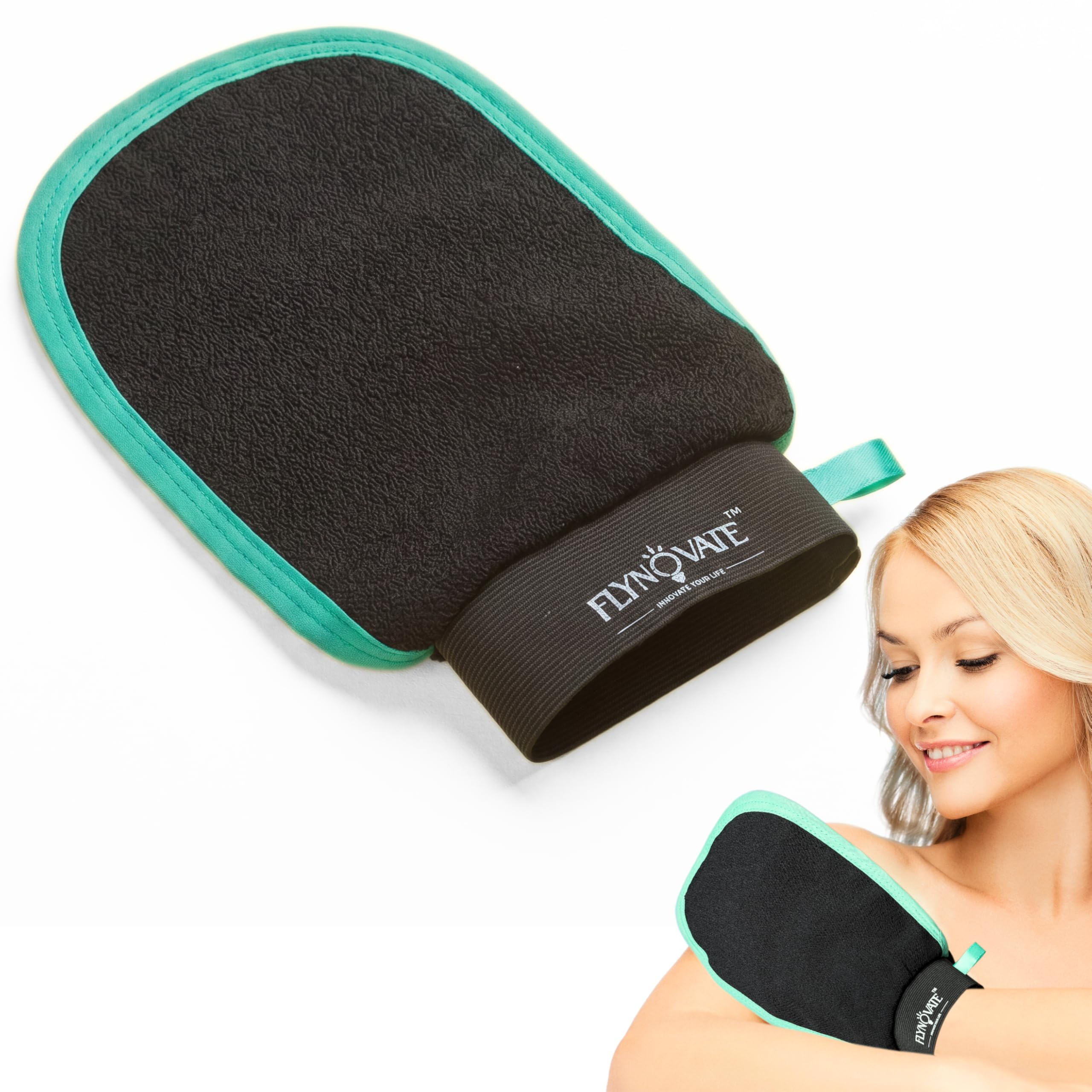 Flynovate Exfoliating Gloves for Dead Skin Remover - Natural Exfoliation to Brighten & Glow Your Skin-image-15