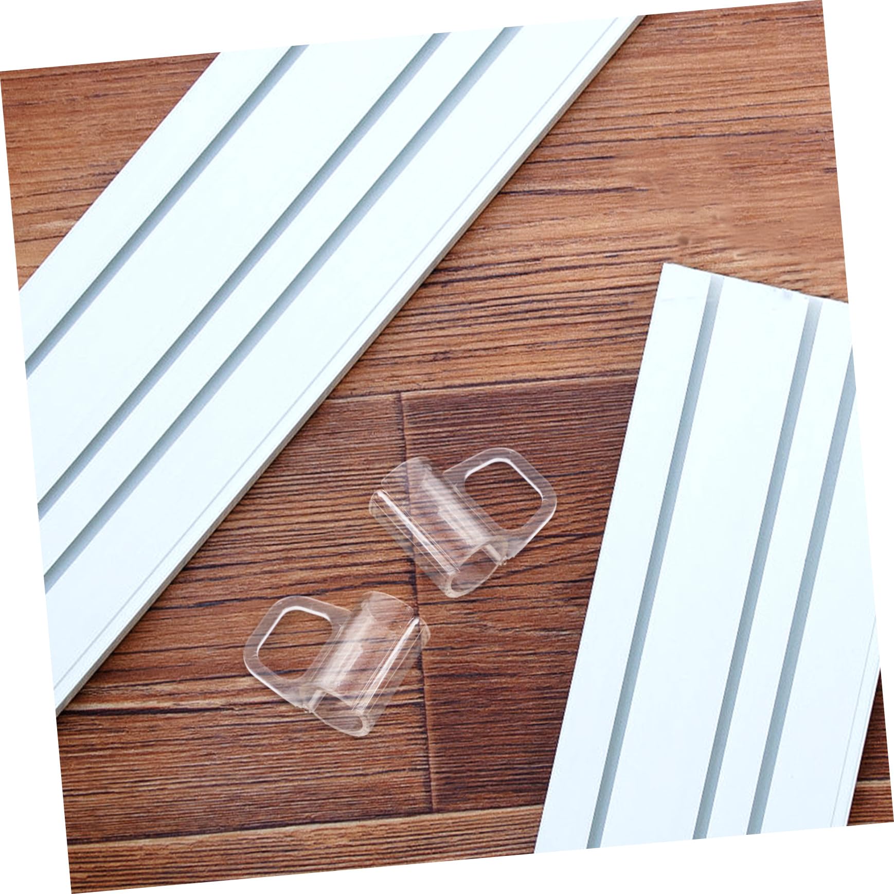 OUNONA 5 Sätze Handhaben Griffe Zieht Drinnen Dekorative Gardinenklammer Klare Valance -Clips Horizontale Blindklemme Cliphaken Rollo-Zug Blindklammern Vorhang Transparent Abs 6 Stück * 5
