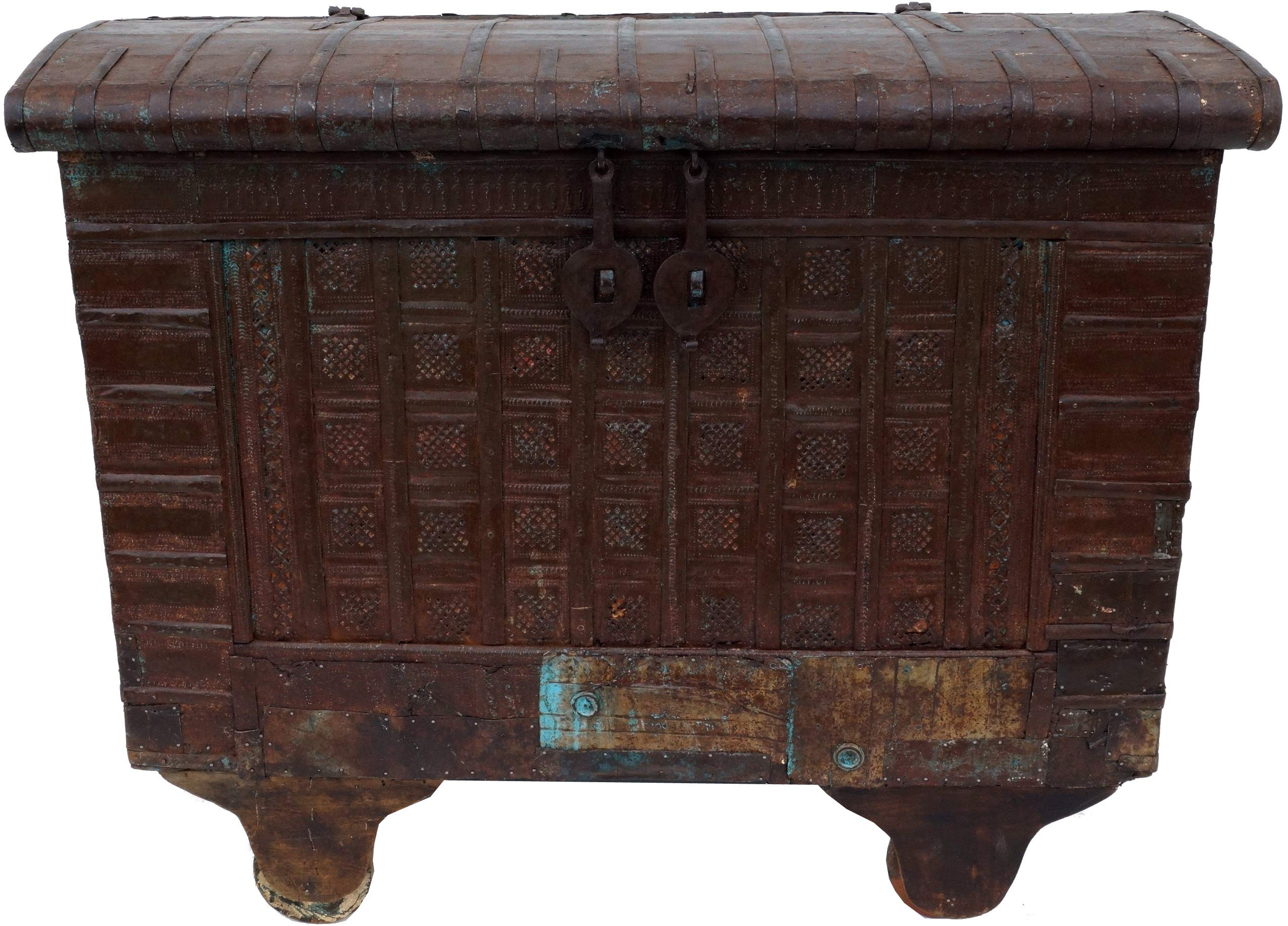 Cassettone In Legno Di Balsa Intagliato 25x69x25 Cm - Stile Coloniale Per Arredamento - Foto 7