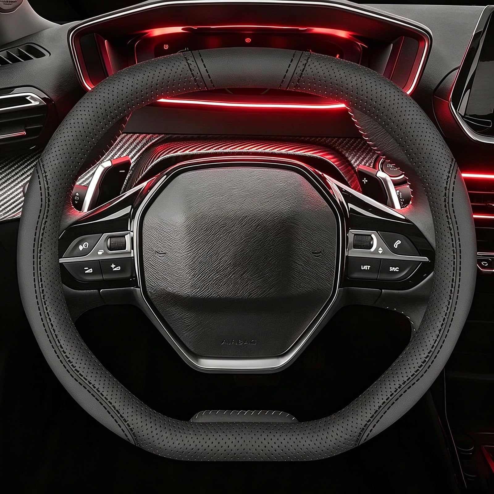 Booda Brand Car Steering Wheel Cover for Subaru Tribeca/Ascent SUV/ B9 Tribeca/Justy/Solterra
