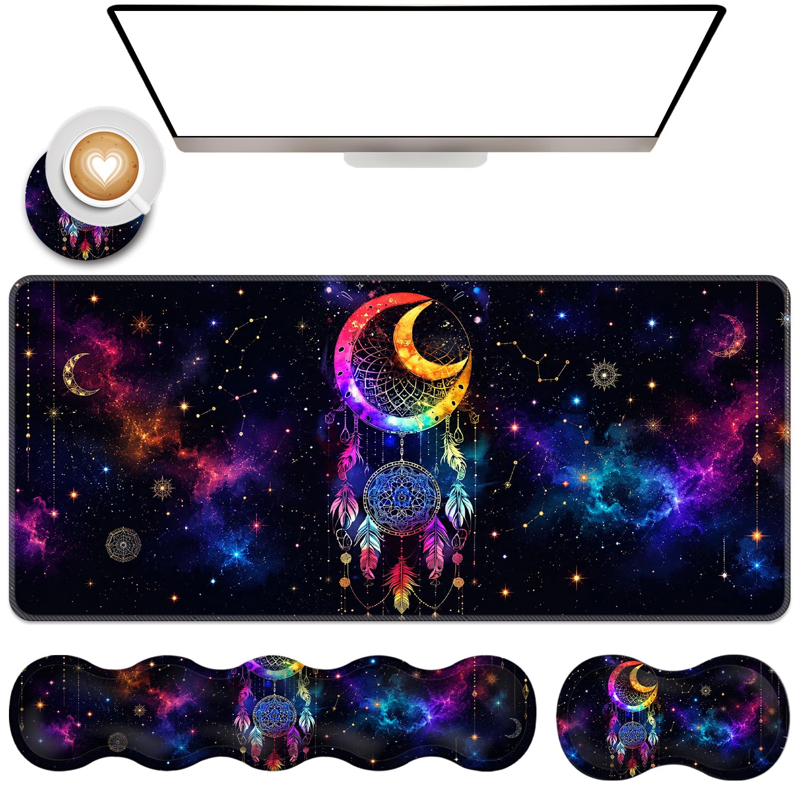 Gaming Mouse Pad Wrist Rest Set - Ergonomic Comfort -13