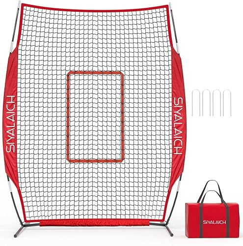 Pantalla portátil de bateo y lanzamiento para béisbol/sóftbol, funciona tanto para jugadores diestros como zurdos y protege a lanzadores