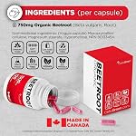 CelluGreen Beet Root Capsules 1500mg — Organic Beetroot for Nitric Oxide & Circulation Support | Energy, Stamina & Heart Health | Whole-Beet, Not Extract | GMP Certified, Made in Canada | 120 Vegan Caps