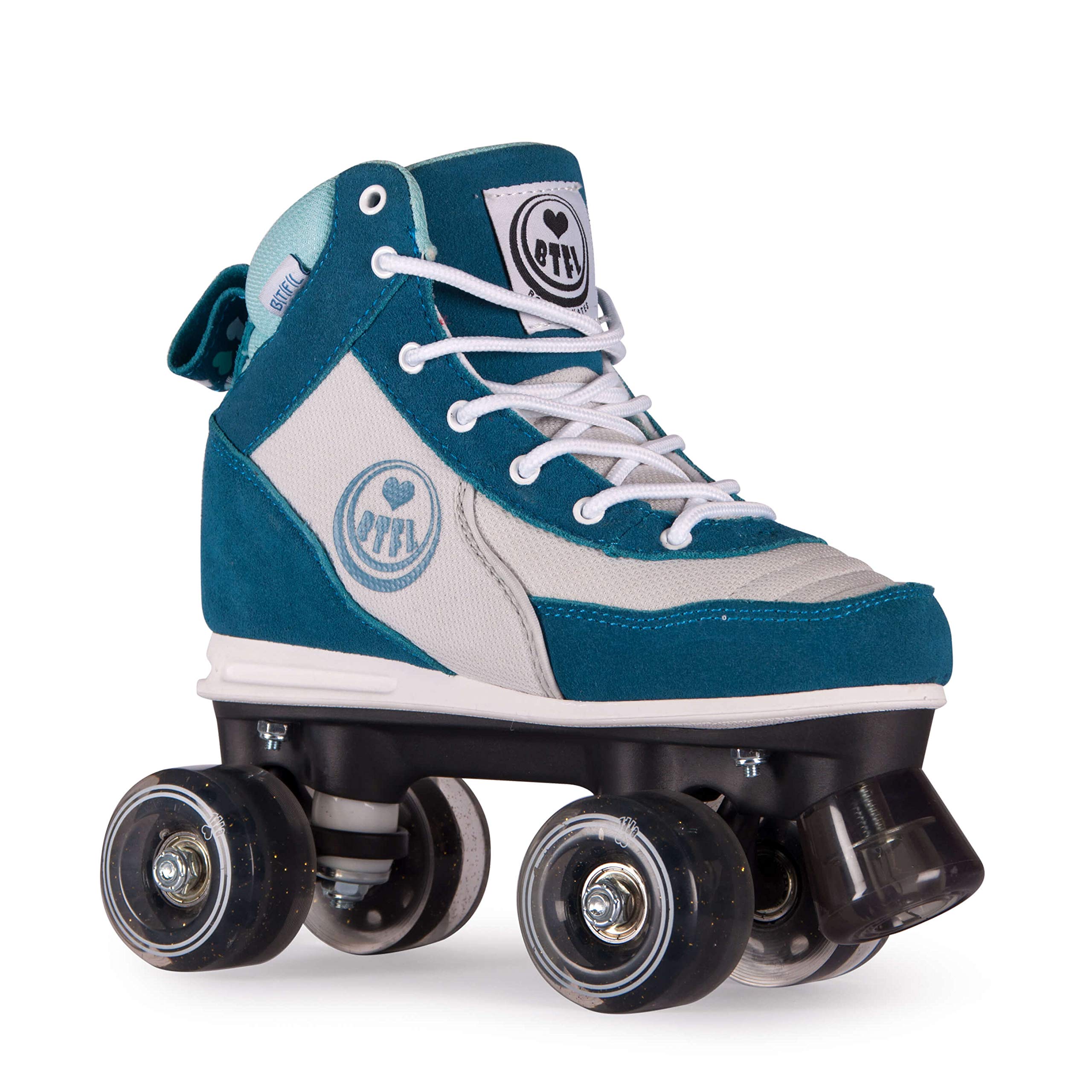 BTFL Roller Skates Sneaker Skates for Girls, Boys, Women and Men - Ideal for Outdoor, Rink, Artistic and Rhythmic Skating… (Romy, US Women's 4 / US Men's 2.5)