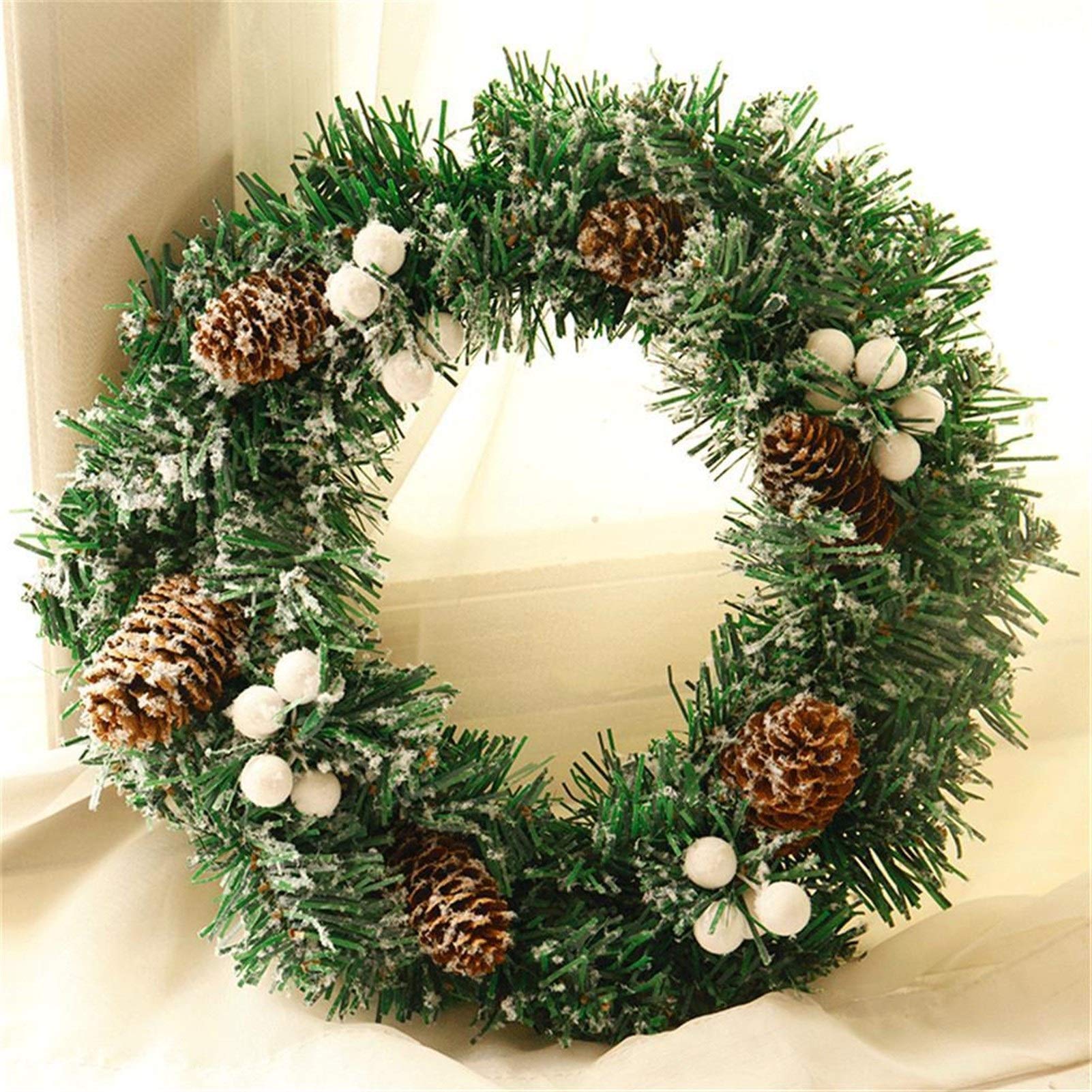 Guirlande d'automne et Noël pour habiller votre porte d'entrée