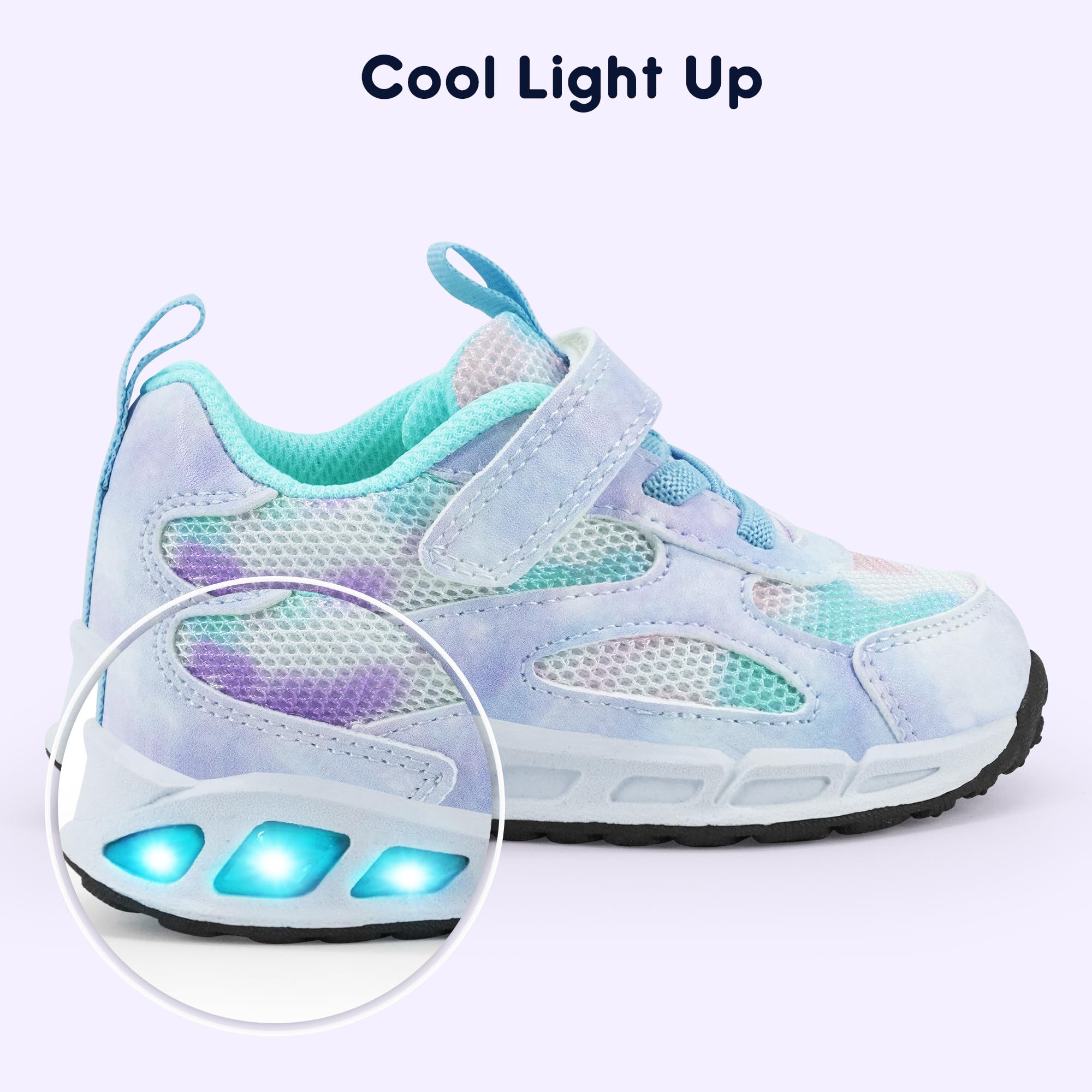 Floranate Tenis con luz LED intermitente para niños y niñas