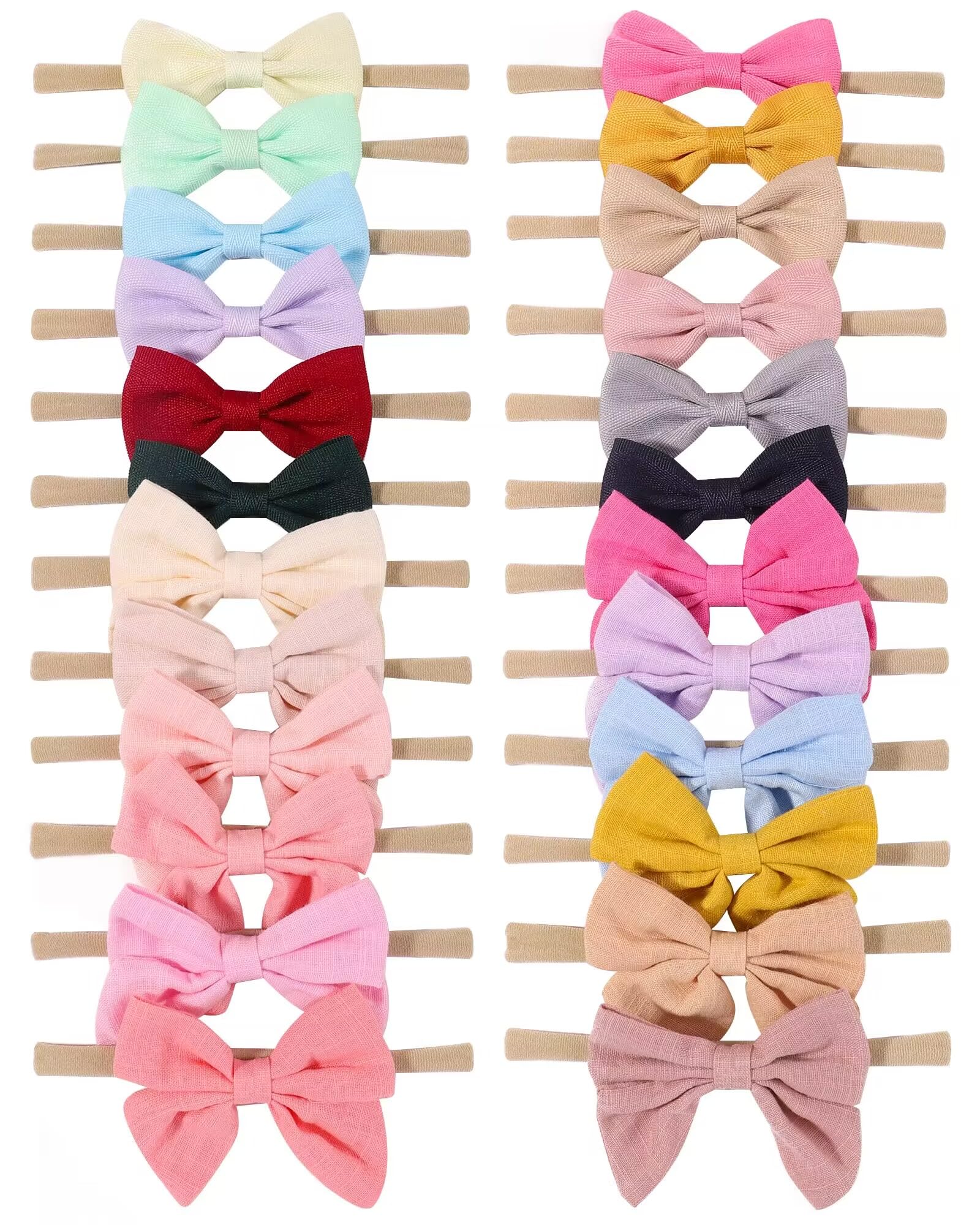 Fascia Per Capelli Con Fiori Per Bambine – Set Da 3, Morbidi Elastici In Nylon, Accessori Floreali Per Neonati E Ragazze, Ideali Per Compleanni E Servizi Foto - 5