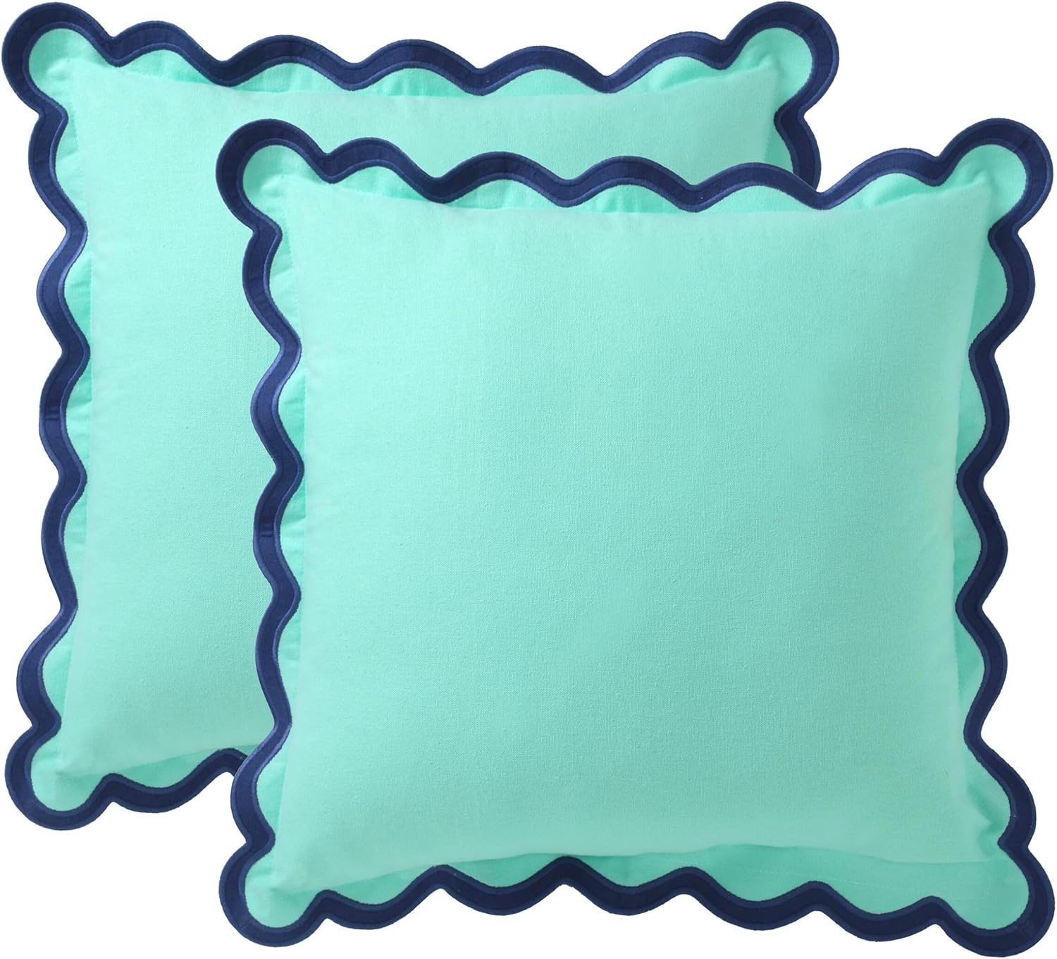 Folkulture Throw Pillow Covers for Couch, 18x18 Decorative