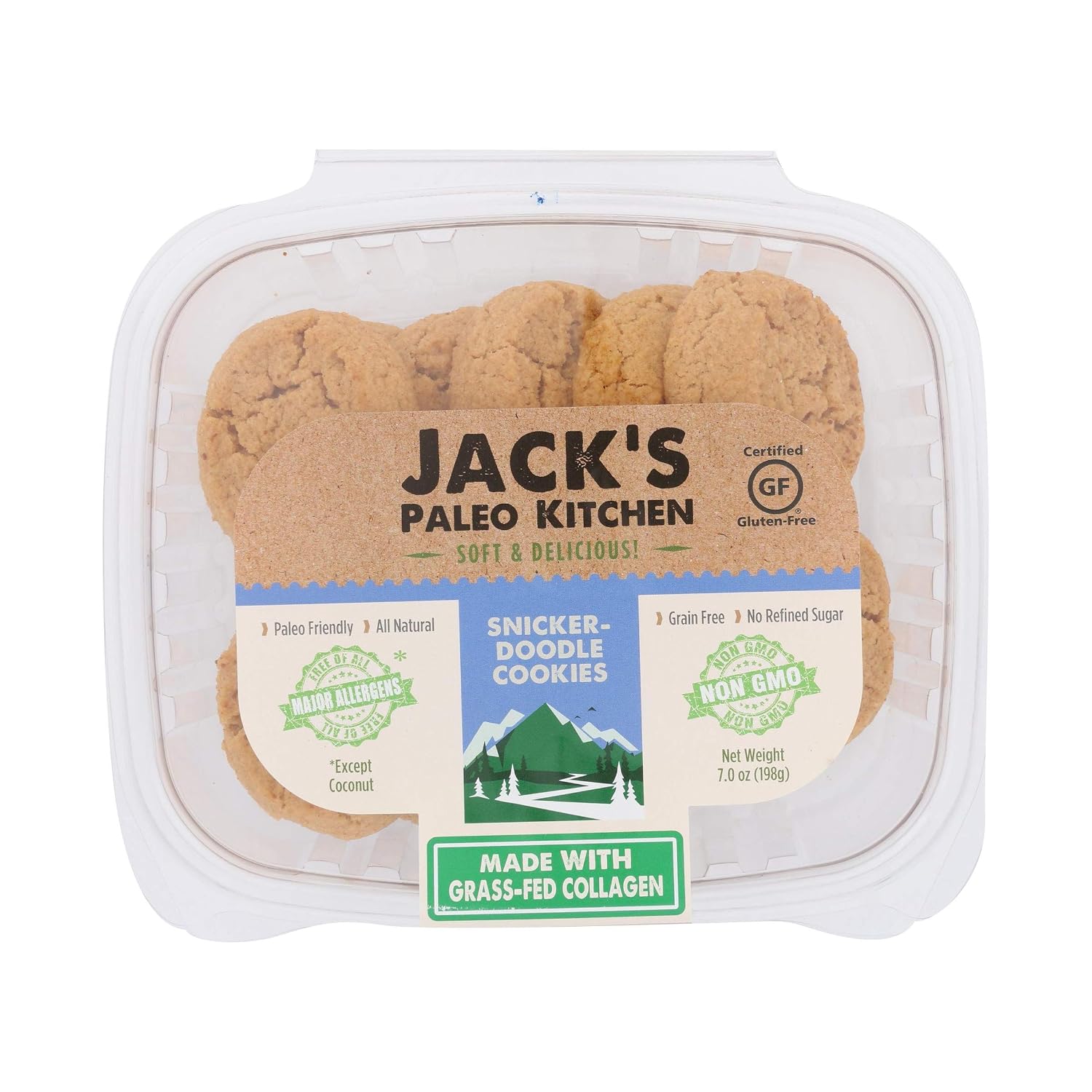 Jack's Paleo Kitchen Snickerdoodle Cookies, Gluten Free