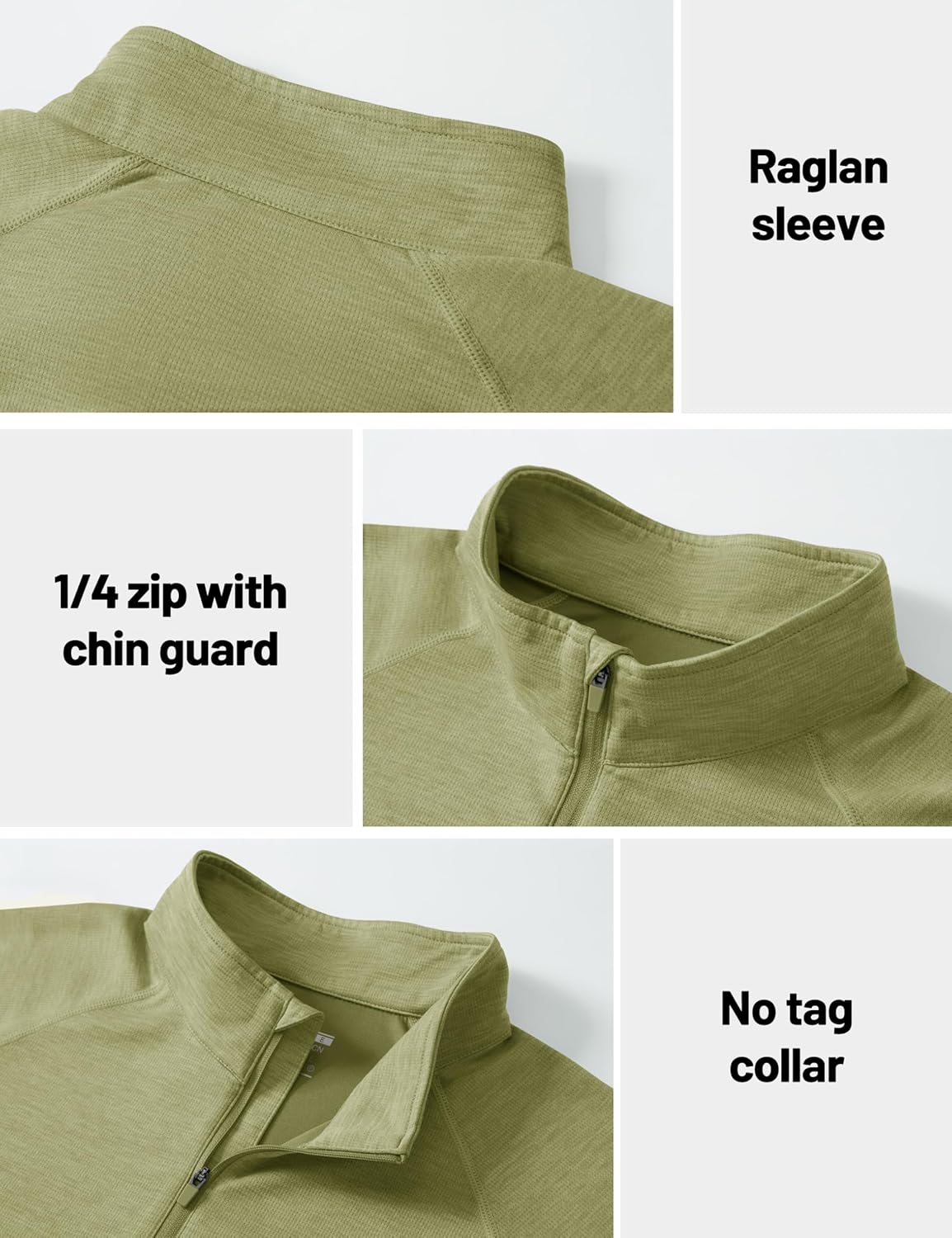 MAGCOMSEN Men's Long Sleeve Shirts Quarter Zip Pullover Athletic Lightweight Sun Shirt Dry Fit for Running Golf Workout - Image 5