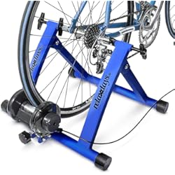 Soporte Rodillo Tacx Relaxdays, Convierte Bicicleta común a estática, Mide: 54 x 46 x 20 cm, Azul, Unisex Adulto