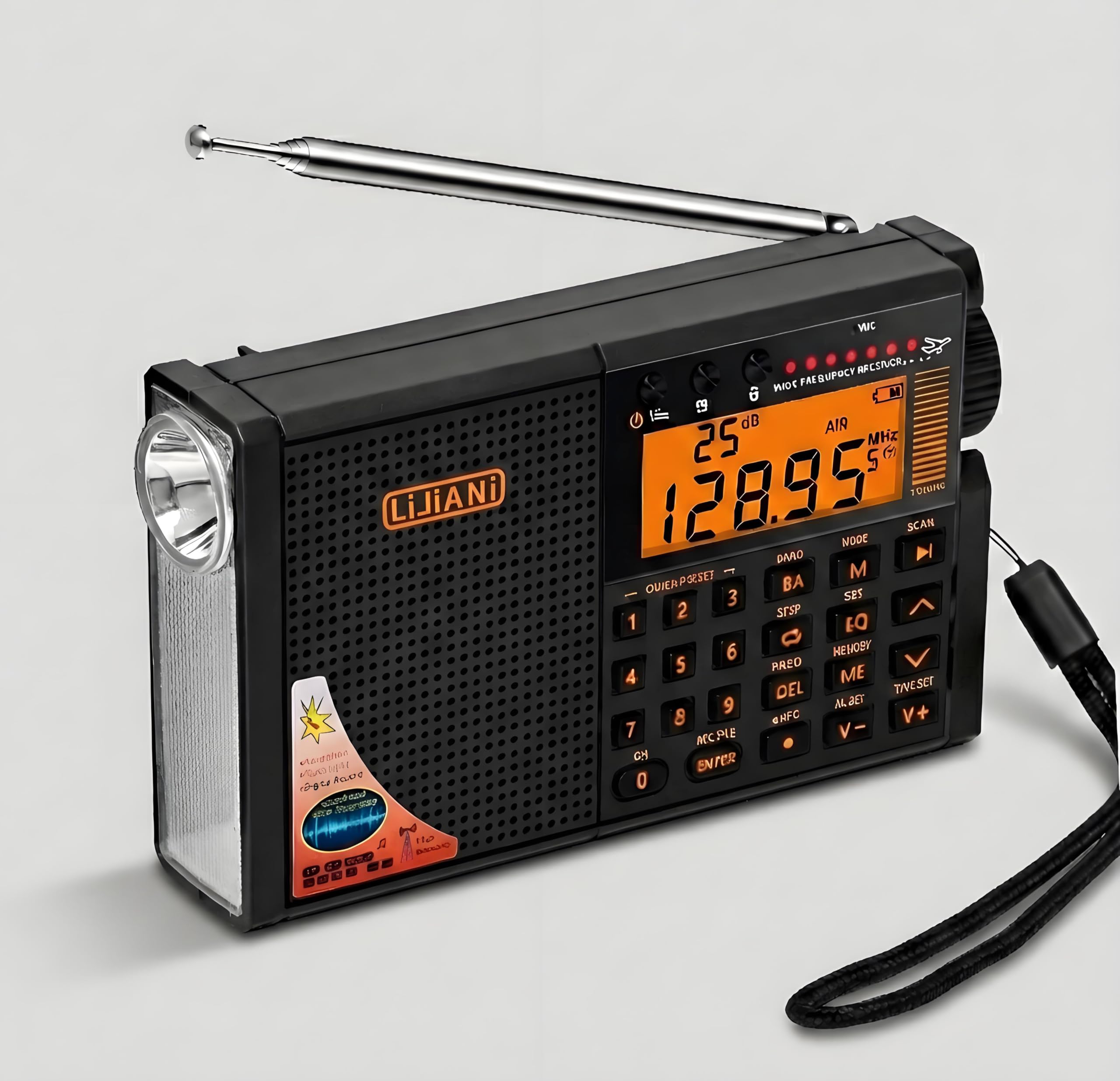 Shortwave Radio AIR/VHF/AM/FM/Weather 6-Bands