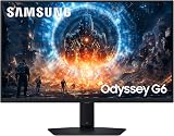 Samsung Monitor Gaming Odyssey G6 (S27FG602EU), Flat, 27'', 2560x1440 (QHD), IPS, 350 Hz, 1 ms, Compatibilità G-Sync, HDMI, Display Port, Ingresso Audio, HAS, Pivot, Flicker Free, Eye Saver Mode - 1