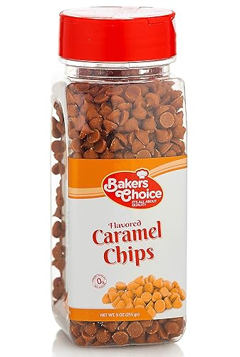 Chips de chocolate con sabor a caramelo, no lácteos, Kosher – 9 oz. – Baker's Choice