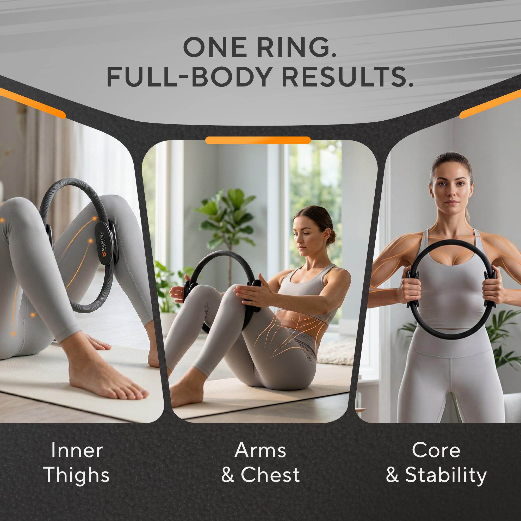 Cerchio Pilates Ring Fit, Magic Circle Pilates Attrezzi, Ring Pilates per Pavimento Pelvico, Attrezzo Interno Coscia, Attrezzi Pilates per Casa, Anello Pilates, Fitness Attrezzi Casa