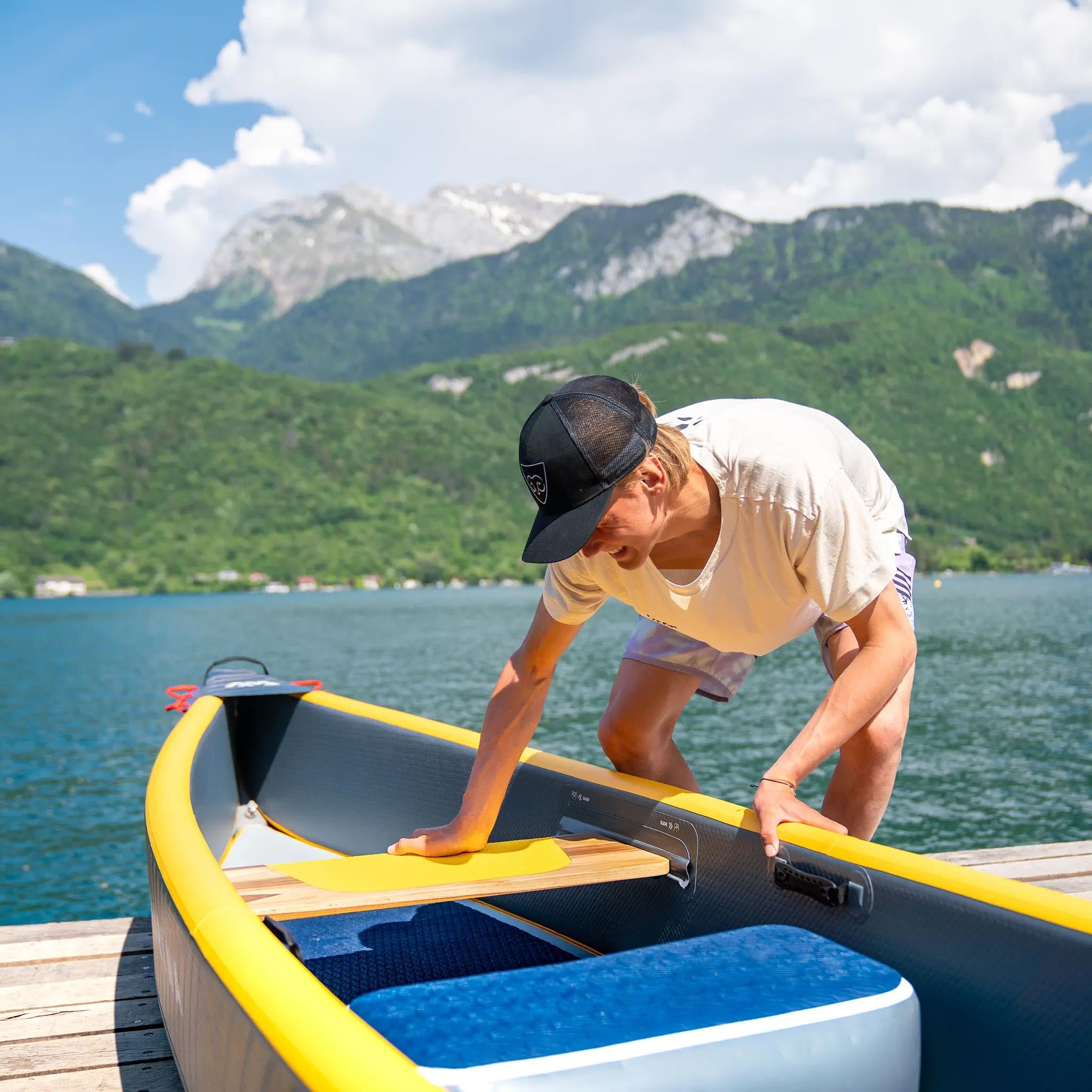 Aqua Marina kajak aufblasbar | Inflatable 3 Personen Kayak Tomahawk AIR-C 2024 | 478x88 cm | Technologie: Drop Stitch