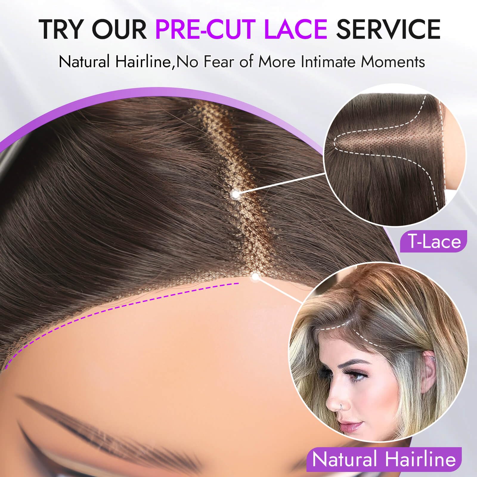 Eawwii Parrucca lunga ondulata nera da donna, pre-tagliata, in pizzo HD, attaccatura dei capelli naturale, parte centrale senza colla, fibra sintetica per uso quotidiano e per feste, 66 cm