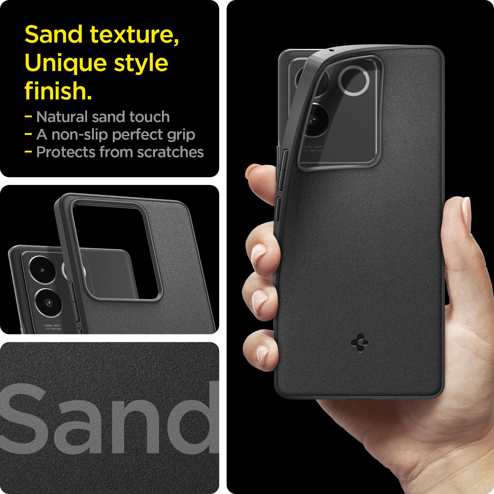 Buy Spigen Essential Sand Blast Back Cover Case Compatible with