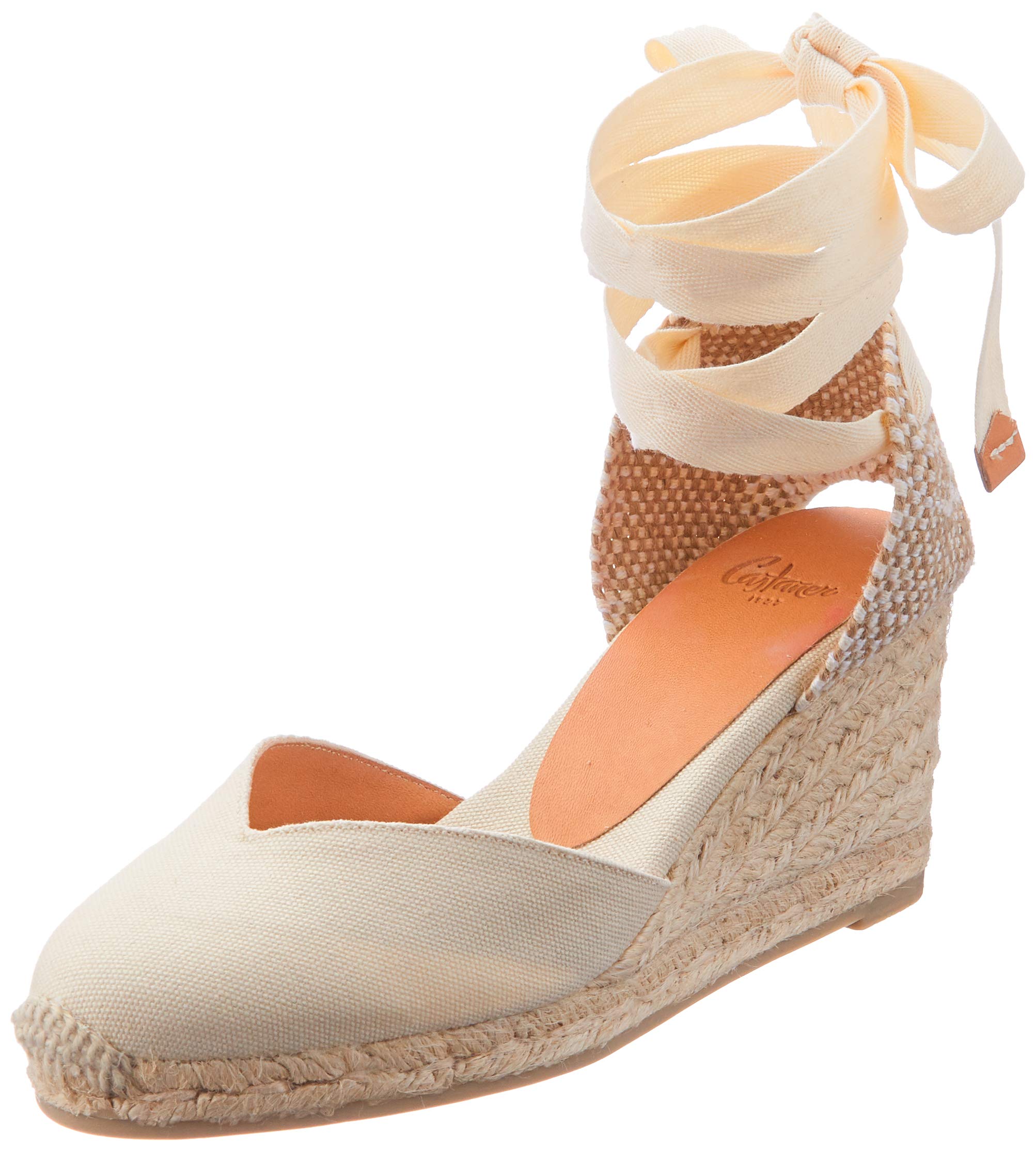 Castaner Carina Canvas Wedge Espadrilles Women's Black Size 37 (4)