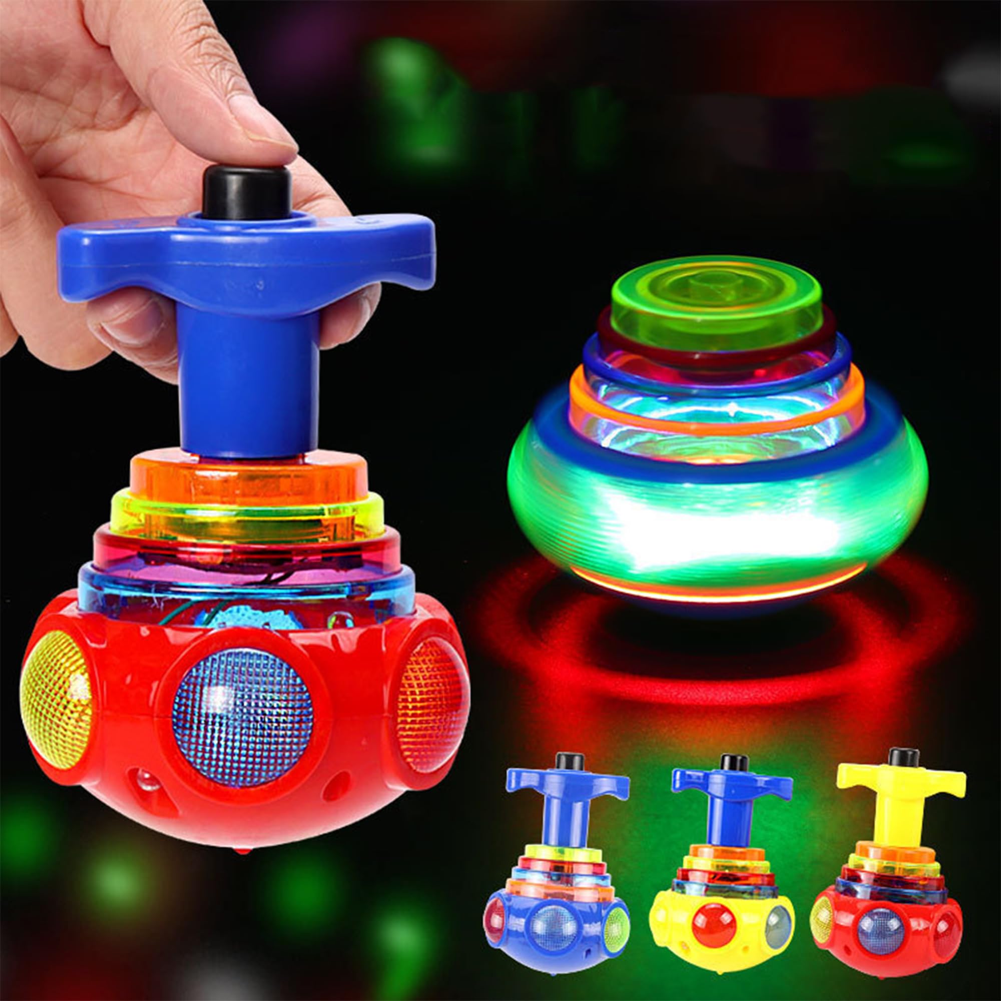 Zest 4 Toyz Spinning Top for Kids Light Toy with Flashing LED Light and Dynamic Music Non-Toxic Toys for Boys & Girls (Pack of 1) - (Color May Vary)-image-7
